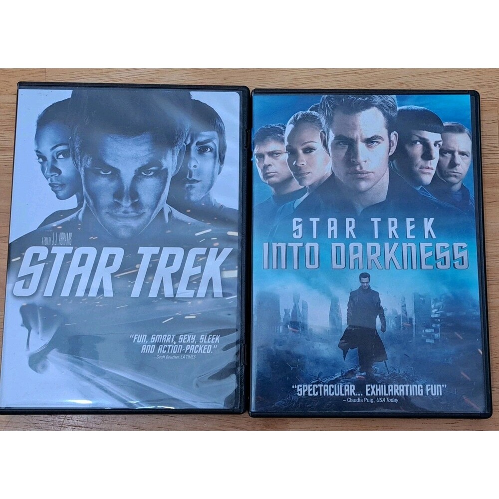 Star Trek & Star Trek Into Darkness DVDs 2009 and 2013